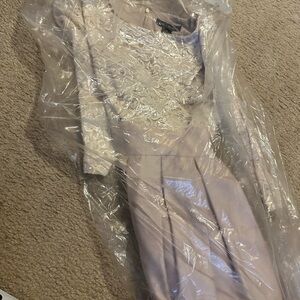 Bridal dress long sleeve cream color